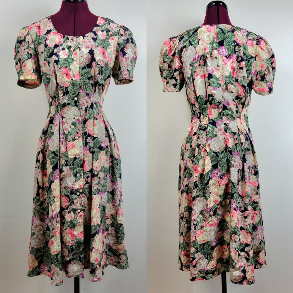 Vintage Petites For Maggy floral dress